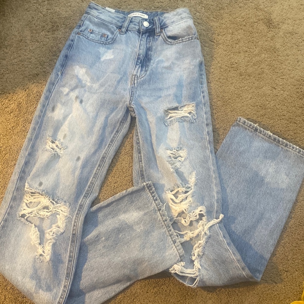 Pacsun, distressed boyfriend jeans, brand new